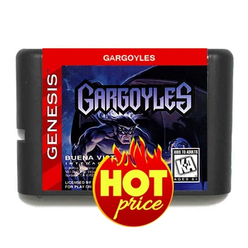 Gargoyles 16 Bit MD Oyun Kartı Üreme Sepeti Sega Genesis Mega Sürücü