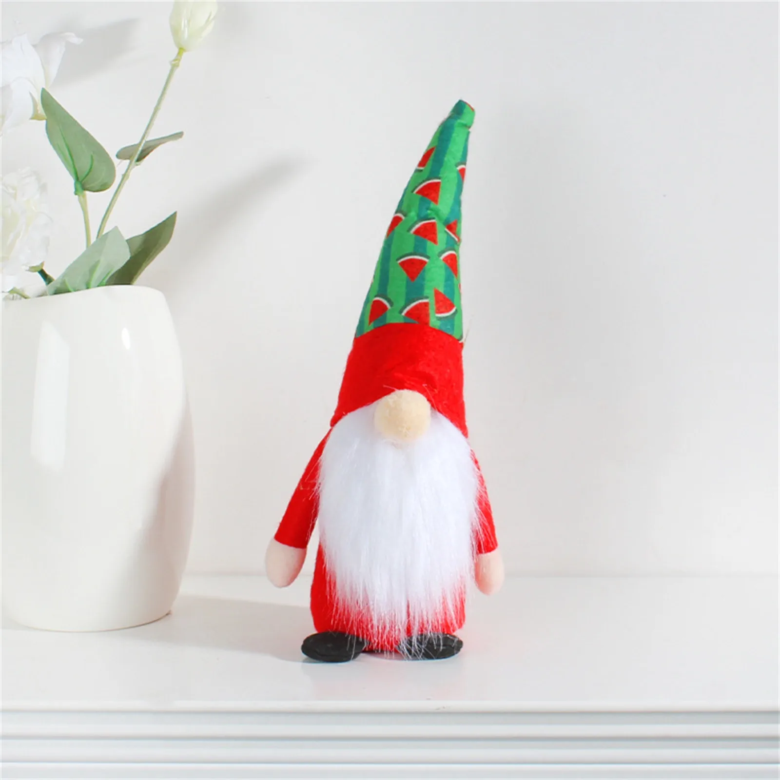 Gnome Noel Süslemeleri İsveç Tomte Dolması Cüceler Peluş Gnome Yüzsüz Bebek İskandinav Masa Dekor Noel Partisi - 3