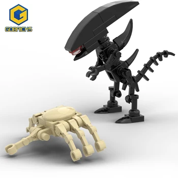 Gobricks Alien ve Yüz Hugger Yapı Taşı Koleksiyon Model Oyuncak Mini Aksiyon Figürü Klasik Tuğla Oyuncaklar Çocuklar İçin Hediye