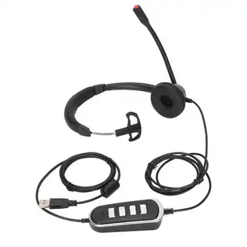 H390D-RJ9-U900 telefon kulaklığı RJ9 Mono Gürültü önleyici mikrofonlu kulaklıklar USB Ses Kartı Ofis Müşteri Hizmetleri için