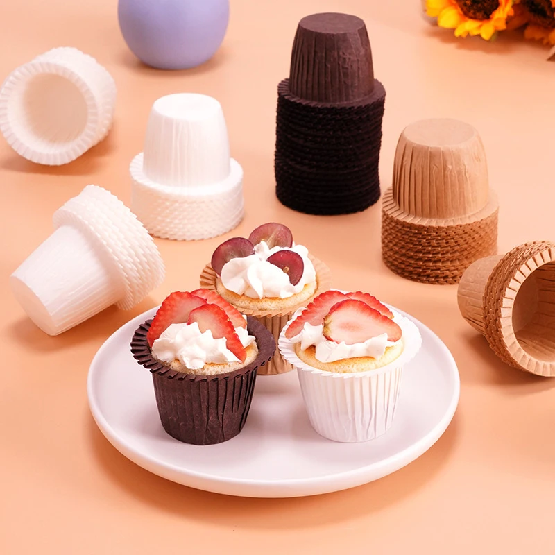 Hasır Şapka Şekilli Pişirme kek kutusu Bardak Kabukları Doğum Günü Partisi Tepsisi Kek Dekorasyon Araçları Yüksek Sıcaklığa Dayanıklı Tart Kalıpları - 2