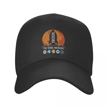 Hodl Ay beyzbol şapkası Güneş Koruma Erkek kadın Ayarlanabilir Bitcoin Kripto Baba Şapka Sonbahar Snapback Şapka Kamyon şoförü kapakları