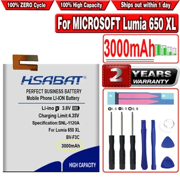 HSABAT 3000 mAh BV-F3C nokia için pil Microsoft Lumia 650XL 650XL