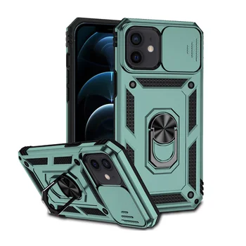 Iphone 14 13 12 Pro Mini Max Artı cep telefonu Kılıfı Mıknatıs koruma Kapağı Kick Standı Kamera Sürgülü Koruma Kapağı
