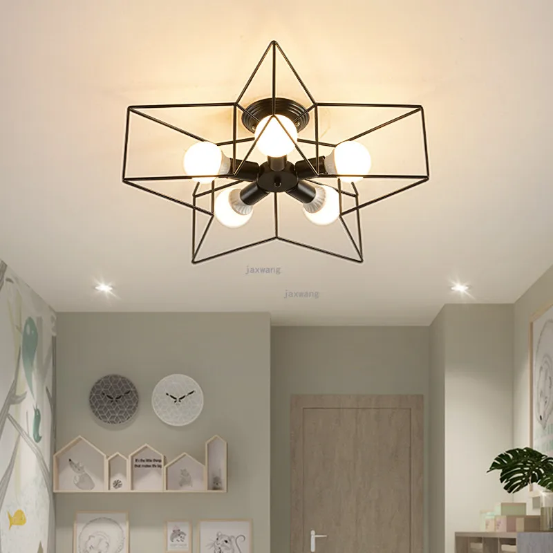 Iskandinav LED tavan ışık yemek odası Pentagram aydınlatma tavan ışık fikstürleri odası dekor ışıkları mutfak aksesuarları - 0
