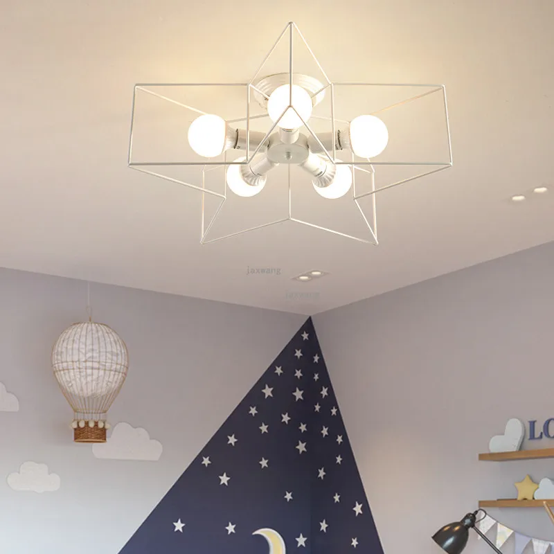 Iskandinav LED tavan ışık yemek odası Pentagram aydınlatma tavan ışık fikstürleri odası dekor ışıkları mutfak aksesuarları - 2