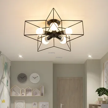 Iskandinav LED tavan ışık yemek odası Pentagram aydınlatma tavan ışık fikstürleri odası dekor ışıkları mutfak aksesuarları