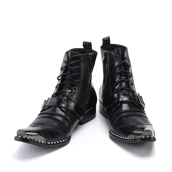Iş Sivri Burun Deri Oxfords Lüks Marka Chelsea Çizmeler Moda Yeni Siyah Loafer'lar rahat erkek ayakkabıları Kadın Ayakkabı