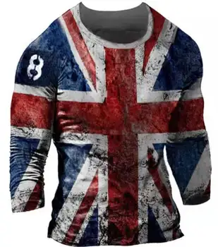 İlkbahar Sonbahar Yeni Erkek T Shirt Büyük Boy Gevşek Giysiler Vintage Uzun Kollu Moda 66 Mektuplar Baskılı Tişörtleri Erkekler İçin Tees Tops