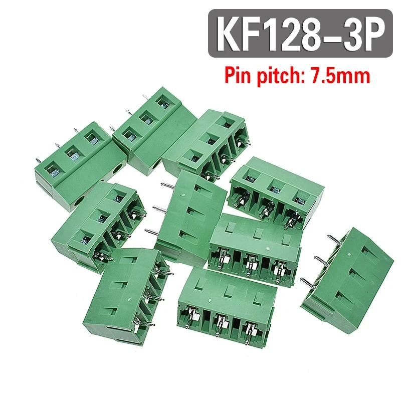 KF128-2P KF128-3P 3.81 5.0 7.5 2.54 mm PCB Vidalı Terminal Bloğu Ekleme Terminali KF120-2.54 DG308 MG128 - 3