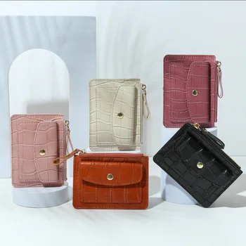 Kadın Küçük bozuk para cüzdanı Çanta Cüzdan Değişim Çantalar Fermuarlı Para Çantaları Çocuk Mini Cüzdan Deri Anahtar kart tutucu Debriyaj Kılıfı