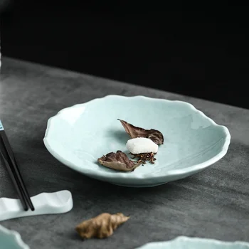 Kalınlaşmış Çay Töreni Zen çayı Kek Tepsisi Özel Şekilli Ev çay tabağı Oturma Odası Dim Sum Plaka Çin Tarzı Kurutulmuş Meyve