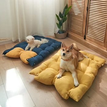 Köpek yatağı Kedi Evi Kulübesi 3 İN 1 Köpek İlmek Yuva Yastık Kanepe Yumuşak Sıcak Pet serme yatak Küçük Orta Köpekler için Yavru Malzemeleri
