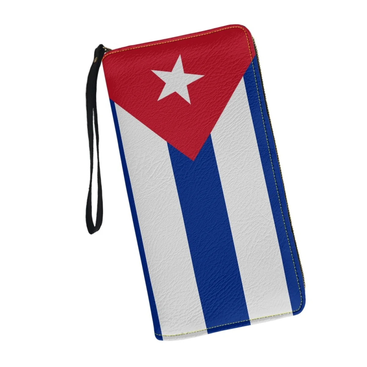Küba Bayrağı Baskı Bayan Cüzdan Deri Çanta Bileklik Debriyaj cep telefonu Cüzdan Kadınlar için bozuk para kesesi Taşınabilir kart tutucu 2024 - 4