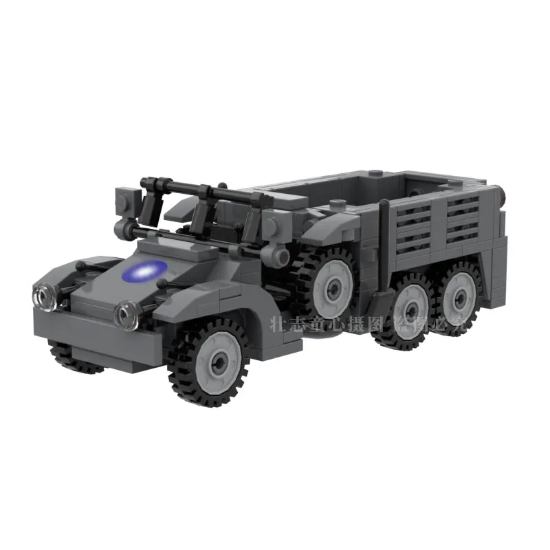 L2H143 Traktör Modeli Yapı Taşları Hızlı Yarış Küçük Parçacık Yapı Taşları Ordu Kamyon Tuğla Kitleri Oyuncaklar Çocuklar İçin MOC - 0