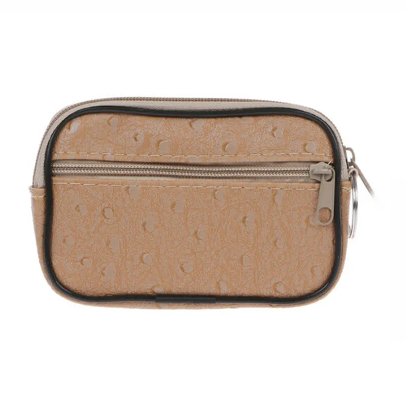 LKEEP Mini Yumuşak Erkek Kadın Kart Para Anahtarlık Zip Değişim Çanta Kılıfı Cüzdan kılıf çanta Çanta Hediye - 1