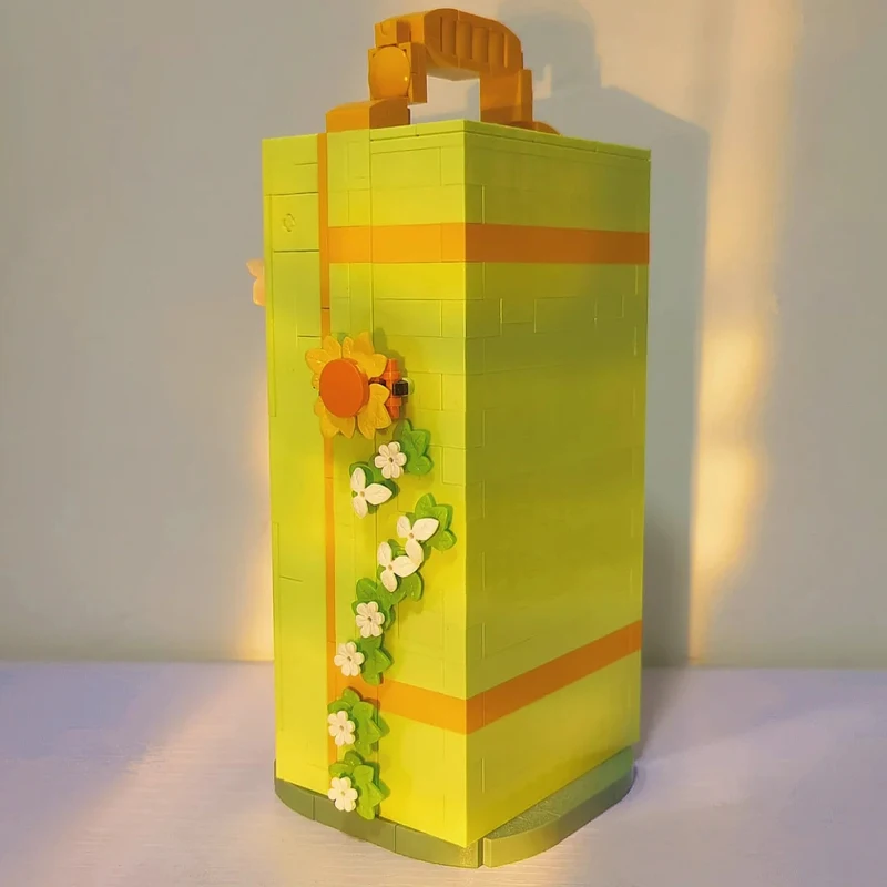 LOZ 1933 Ebedi Çiçek Yaz Ayçiçeği Bitki Takı saklama kutusu Modeli DIY Mini Blokları Tuğla Yapı Oyuncak Çocuklar İçin Hiçbir Kutu - 2