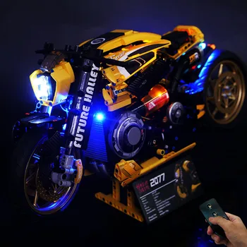 LED ışık Kiti K Kutusu 10506 Harilay Davvis 2077 Motosiklet Yapı Taşları (Sadece LED, Hiçbir Araba Modeli)