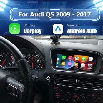 Linux Araba radyo Audi Q5 2009 - 2017 GPS Multimedya android otomatik Kafa Ünitesi radyo kablosuz carplay Stereo Navigasyon radyo