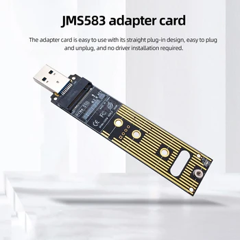 M. 2 NVME SSD USB 3.1 Adaptör Kartı Dahili Dönüştürücü Kartı 10Gpbs JMS583 Tip C 3.1 Çip için Samsung 970 960 / Intel İçin YENİ