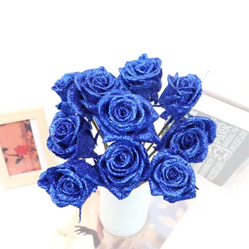 Mavi şeytan JiZhen gül kurutulmuş çiçek buketleri Çin sevgililer günü
