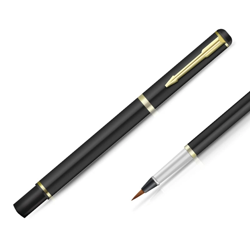 Metal Çin Fırça dolma kalem Tasarım Acemi Kaligrafi Fırçası Piston dolu için Fit Çocuk Yetişkin Kaligrafi Boyama - 0