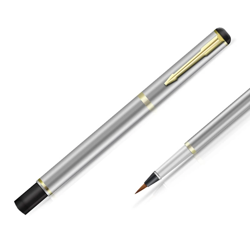 Metal Çin Fırça dolma kalem Tasarım Acemi Kaligrafi Fırçası Piston dolu için Fit Çocuk Yetişkin Kaligrafi Boyama - 1