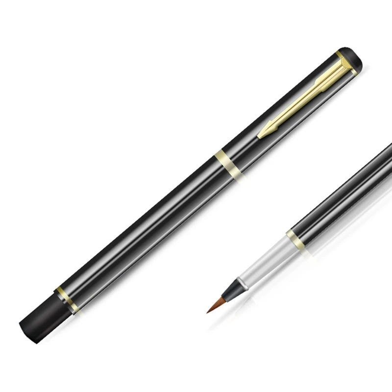 Metal Çin Fırça dolma kalem Tasarım Acemi Kaligrafi Fırçası Piston dolu için Fit Çocuk Yetişkin Kaligrafi Boyama - 2