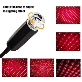 Mini lazer ışığı Led yıldız araba lazer projektör projeksiyon lambası ışıkları ve disko etkisi DJ gece lambası sahne noel dekorasyon