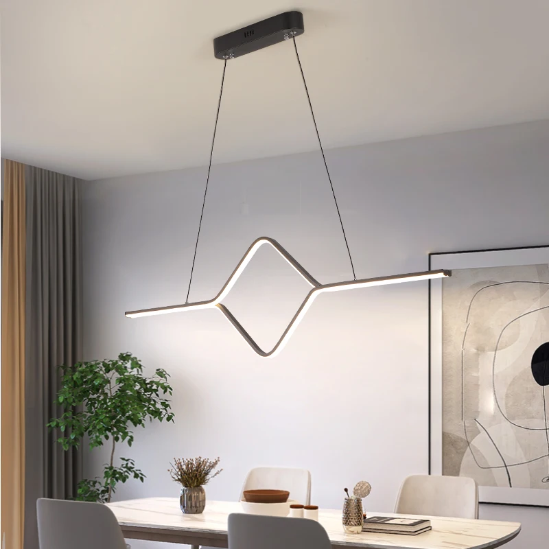 Modern LED kolye ışıkları yemek odası için lamparas colgantes pendientes asılı dekorasyon kolye lamba süspansiyon armatür - 1