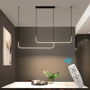 Modern LED Tavan Avize Kısılabilir Masa Yemek Odası Mutfak Minimalist Kolye Lambaları Ev Dekor Aydınlatma Avizeler Armatürler