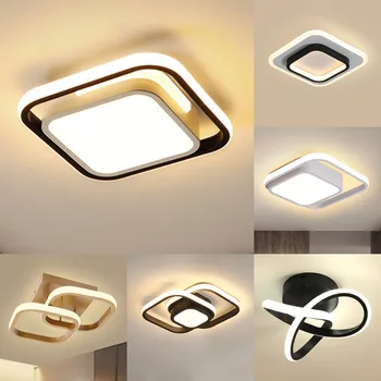 Modern LED tavan ışıkları avize İskandinav oturma odası lamba aydınlatma Minimalist göz koruma armatürleri kapalı oturma odası için