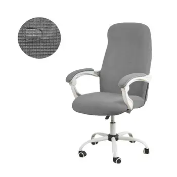 Modern Spandex bilgisayar sandalyesi Kapak Polyester Elastik Kumaş ofis koltuğu Kapak Kolay Yıkanabilir Çıkarılabilir