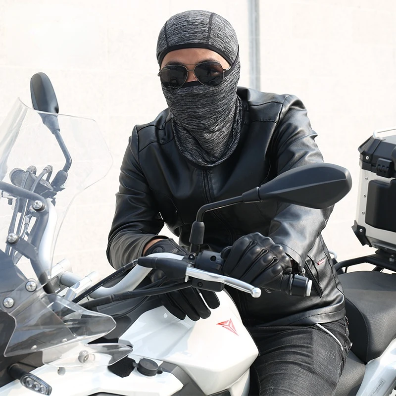 Motosiklet Rüzgar Geçirmez ve Güneş Koruyucu Başlık Yüz Maskesi Açık Sürme Koruyucu Başlık Toz Geçirmez Nefes Sürme Başlık - 1