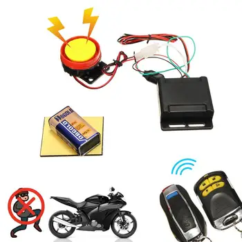 Motosiklet alarmı Su Geçirmez motosiklet alarmı Uzaktan Kumanda İle 125dB Bisiklet Alarmı Kablosuz Titreşim Hareket Sensörü Bisiklet Dağ