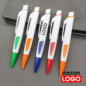 ofis Kullanımı için Baskılı Logolu 100 adet Özelleştirilebilir Toplu Tükenmez Kalemler ve Promosyon Kırtasiye için Reklam Logosu