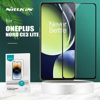 oneplus Nord CE 3 Lite 5G için Nillkin CP + Pro 2.5 D Tam Kapak Temperli Cam Ekran Koruyucu ıçin Bir Artı Nord CE3 Lite Cam