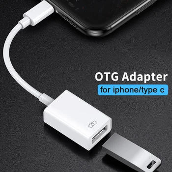OTG Adaptörü için iPad için USB 3.0 Kamera Okuyucu Kablosu iPhone 13 12 Pro Max iPad konektör Kiti İOS Dönüştürücü Adaptör Kablosu