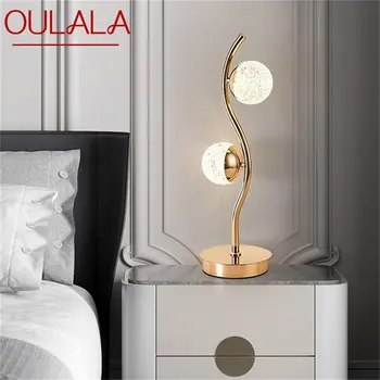 OULALA İskandinav Yaratıcı Zemin Lambası Aydınlatma Modern Dondurulmuş Topu LED Dekoratif Lamba Ev Oturma Yatak Odası için