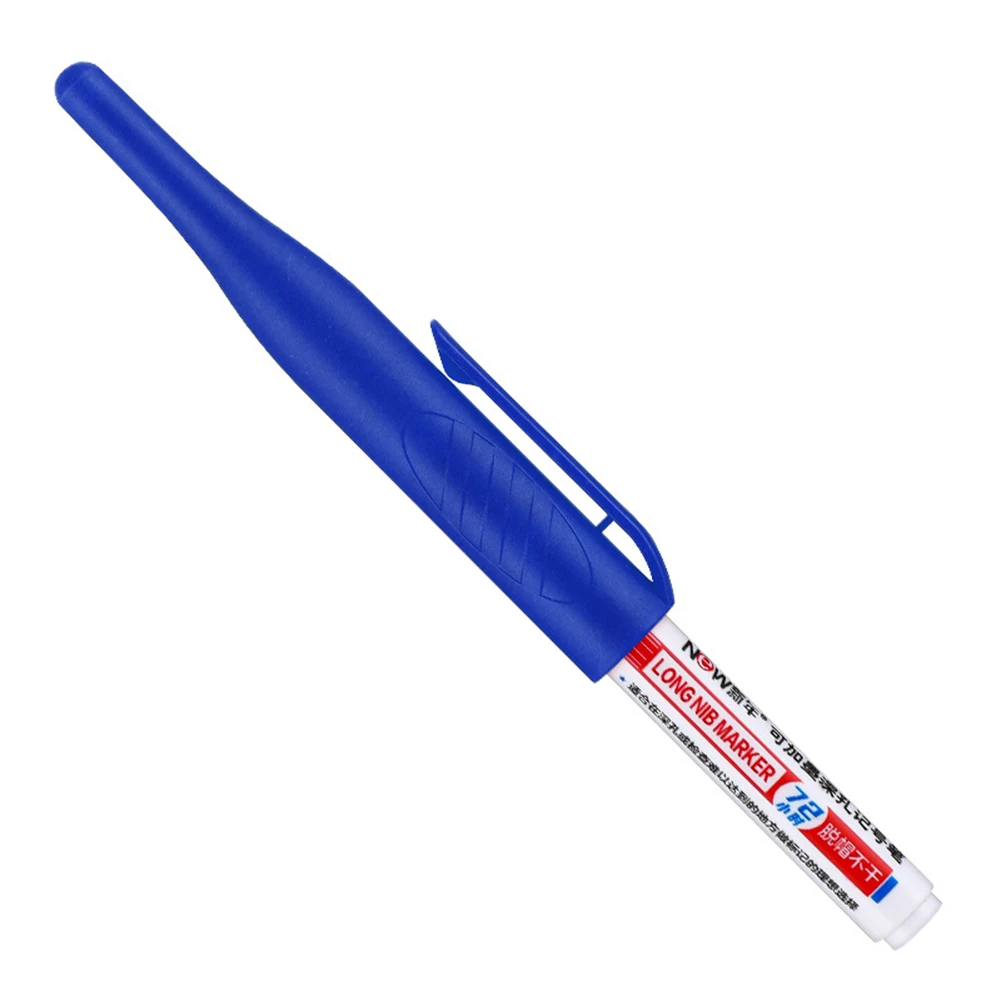 Plastik cam için renkli uzun kafa işaretleyiciler kalem pratik ağaç işleme kalem - 2