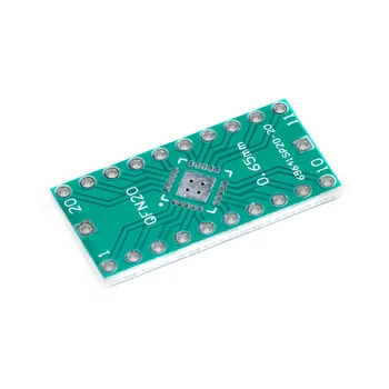 QFN20 adaptör panosu SMD DIP 0.5 / 0.65 mm Aralığı IC Test Kartı (10 Adet)