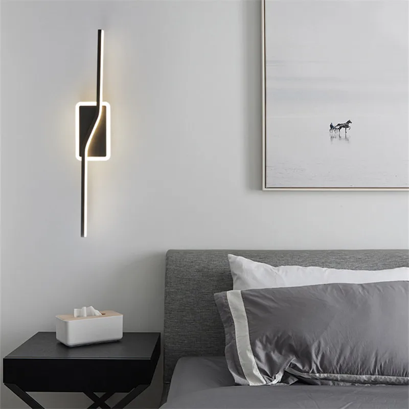 SOFİTY çağdaş altın pirinç duvar lambası LED 3 renk yaratıcı tasarım yanında ışık yatak oturma odası dekor için - 1