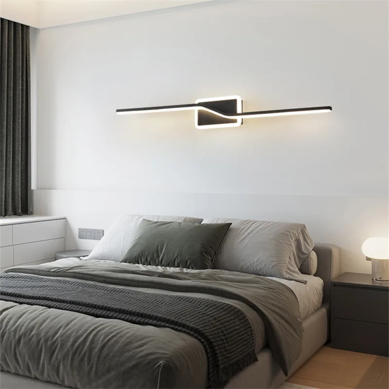 SOFİTY çağdaş altın pirinç duvar lambası LED 3 renk yaratıcı tasarım yanında ışık yatak oturma odası dekor için - 2