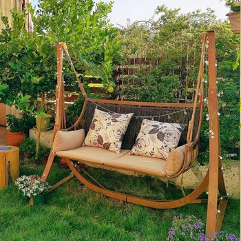 Salıncak bahçesinde Açık yard Çift net Kırmızı bahçe salıncağı sandalye Ev balkon hamak Rocker sandalye Asılı sandalye