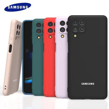 Samsung Galaxy M53 M33 Durumda Yumuşak Silikon İpeksi Dokunmatik Kapak M 53 33 5G Sıvı Koruyucu Düşme Önleme TPU Kabuk