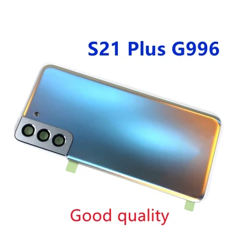 SAMSUNG Galaxy S21 Artı G996 G996B G996F Pil Kapağı Arka Cam Arka Kapı S21 + Konut Case Kapak Kabuk Koruyucu Parçalar