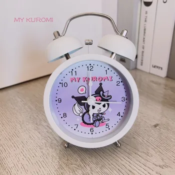 Sanrio Hello Kitty Kuromi Benim Melodi Gişe Rekorları Kıran Karikatür Sessiz çalar saat Yatak Odası başucu çalar saati Masa Saati