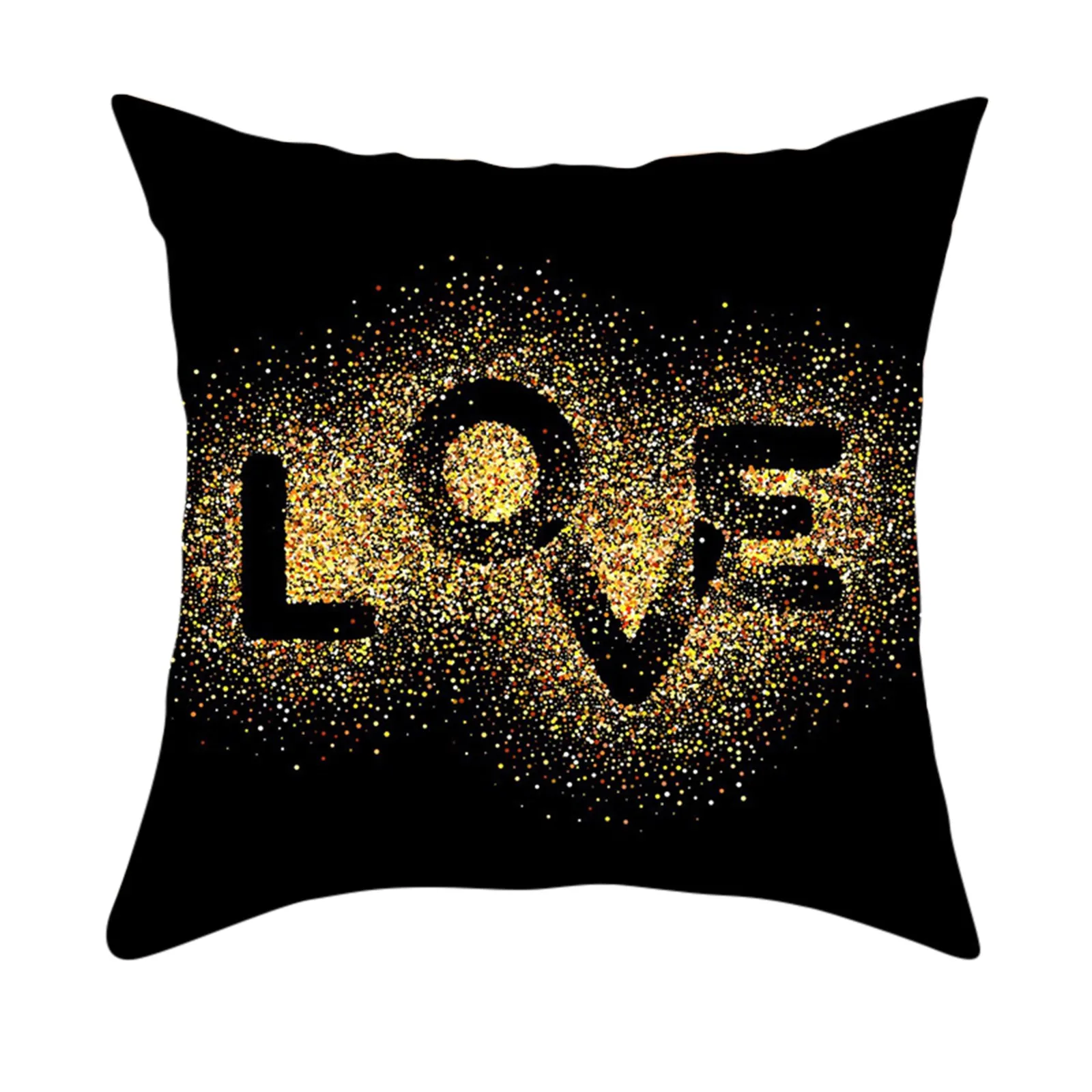 Seni Seviyorum Yastık Kılıfı Baskı Sevgililer Günü Atmak bel yastığı Kapak düğün yatağı Yastık Kılıfı polyester yastık kılıfı Ev Dekor - 0