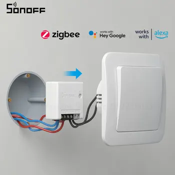 SONOFF ZBMİNİ MİNİ İki Yönlü akıllı anahtar Uzaktan Kumanda Zigbee 3.0 SmartThings Hub üzerinden Ses Kontrolü Alexa Google Ev eWeLink
