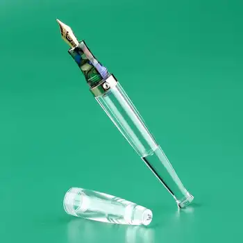 St Penpps S5 Şeffaf Şeffaf dolma kalem Reçine Damlalıklı Mürekkep Kalem EF / F Uç Kırtasiye Ofis okul malzemeleri yazma Hediye